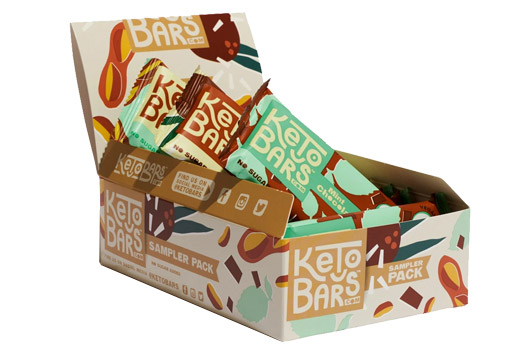 a box of keto bars