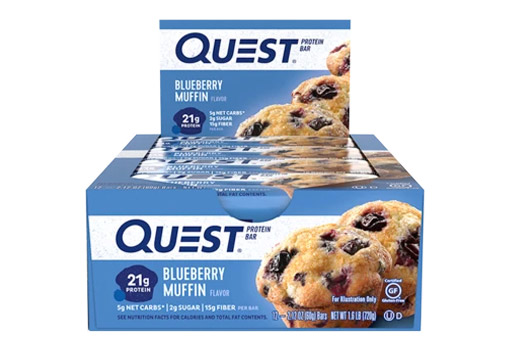 a box of quest nutrition bars