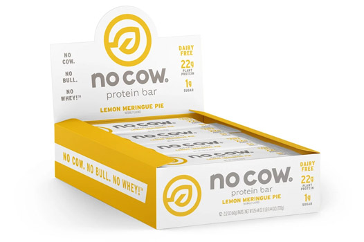 a box of now cow protein bars