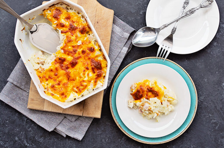 Cauliflower Ham Gratin Kiss My Keto Blog