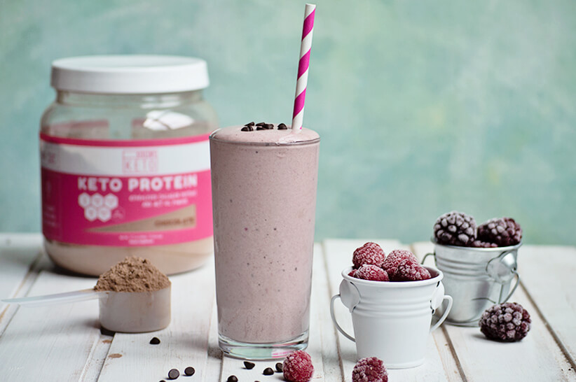 Very Berry Chocolate Protein Smoothie