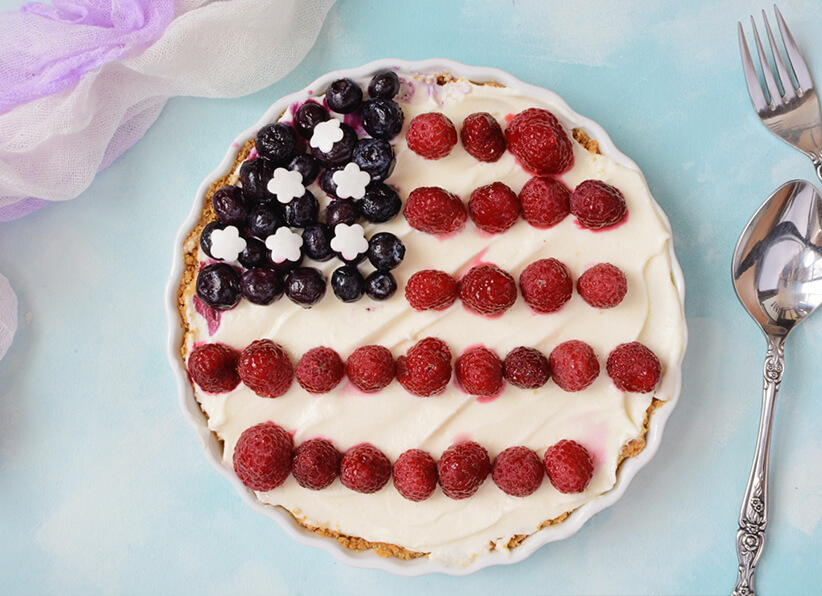 4th July Cheesecake Pie