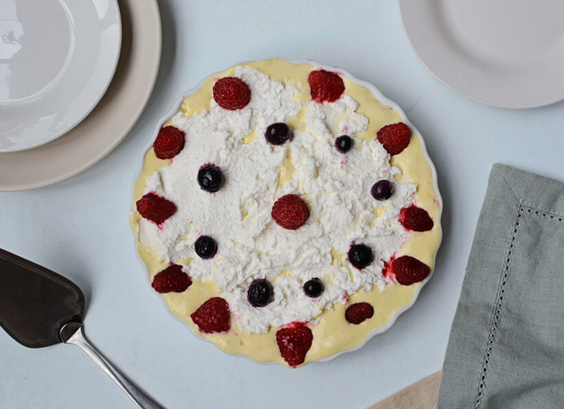 Berries and Cream Ice Cream Pie featured