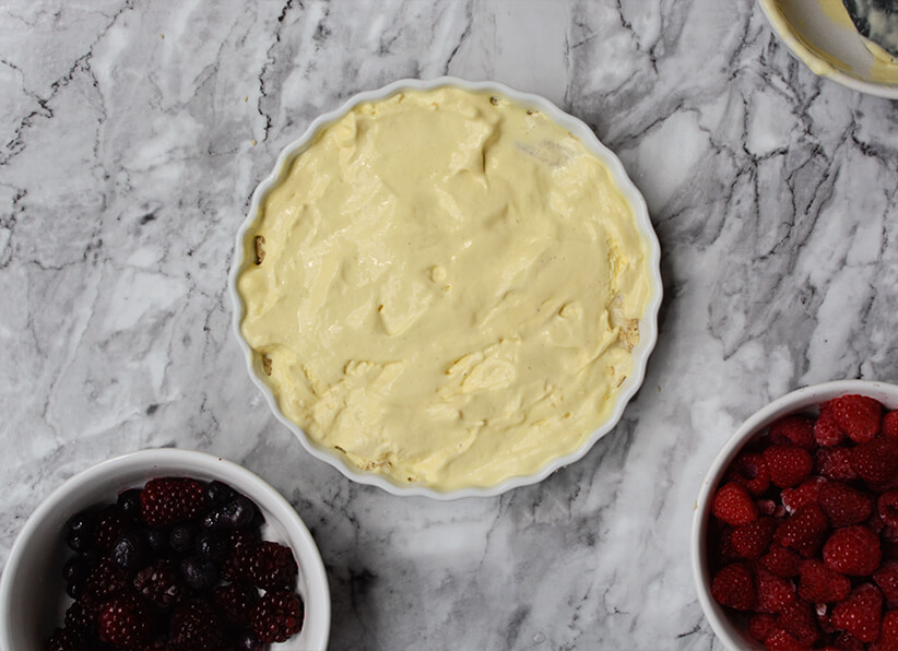 Berries and Cream Ice Cream Pie instructions