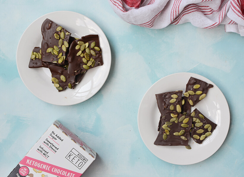 Chocolate Pumpkin Seed Bark