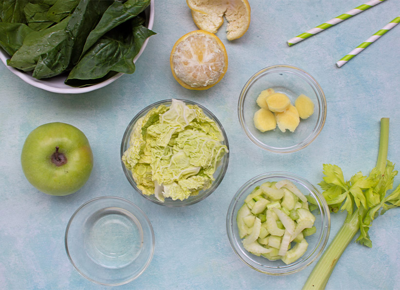 Green Spinach Lemonade ingredients