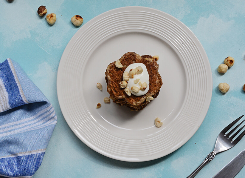 Hazelnut Pumpkin Pancakes