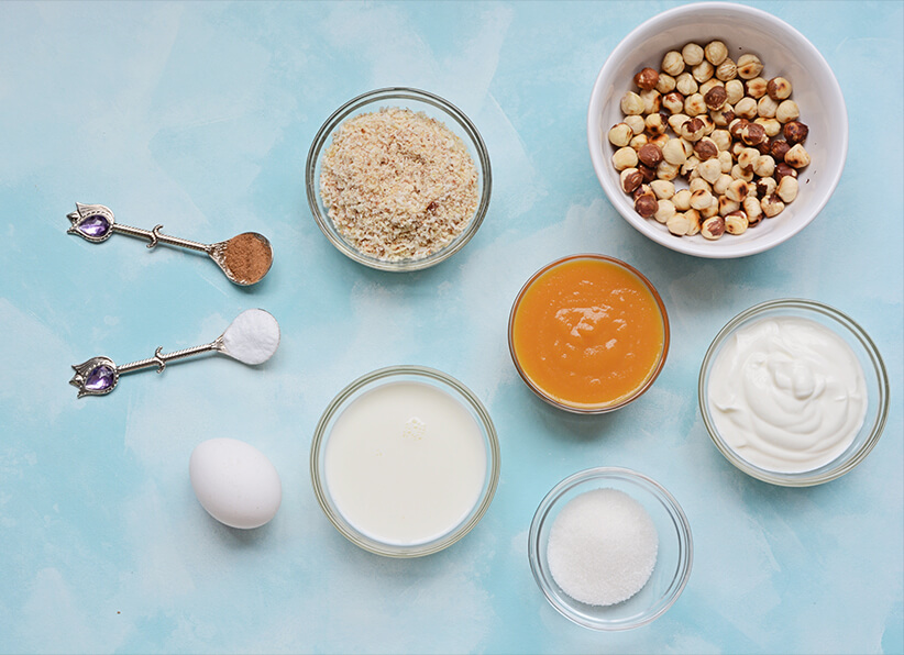 Hazelnut Pumpkin Pancakes ingredients