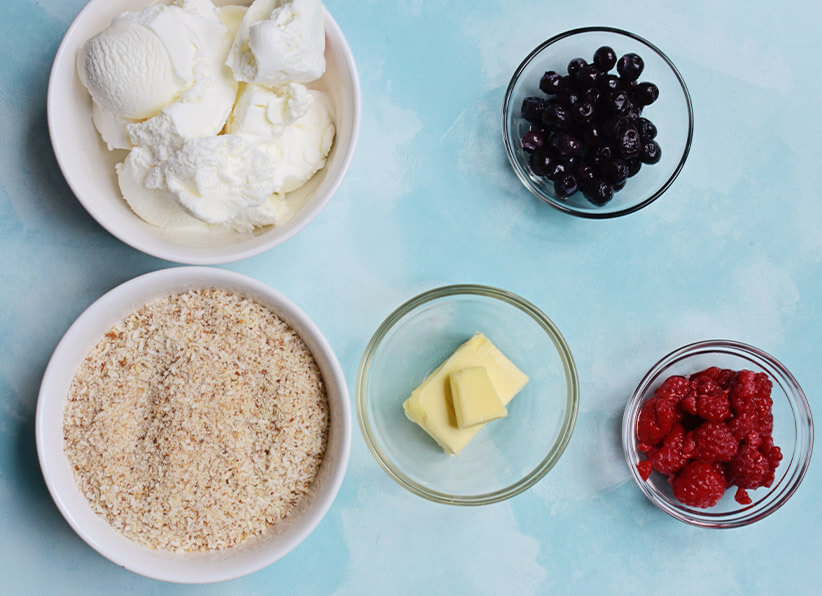 Stellar Berry Keto Pie With Keto Ice Cream ingredients