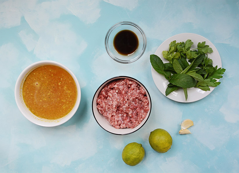 Thai Beef Lettuce Wraps ingredients