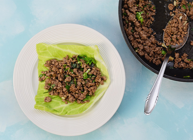 Thai Beef Lettuce Wraps instructions