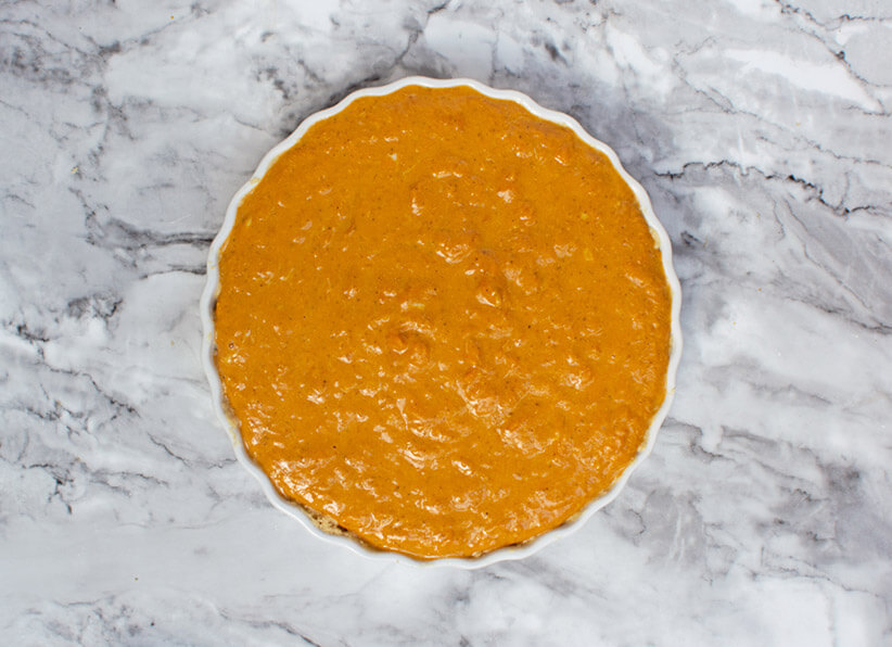 Jack Skellington Inspired Pumpkin Caramel Pie instructions