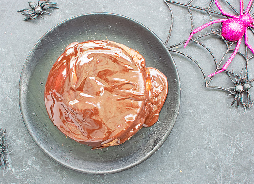 Spider Web Cake instructions