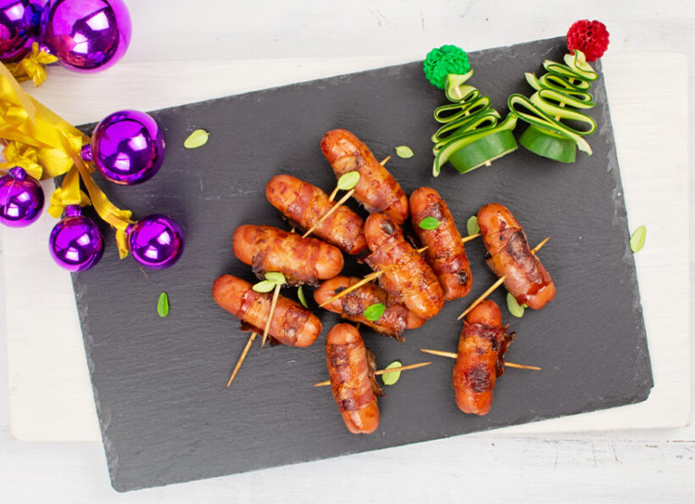 Bacon Wrapped Mini Sausage Kiss My Keto Blog