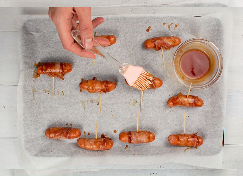 Bacon Wrapped Mini Sausage instructions