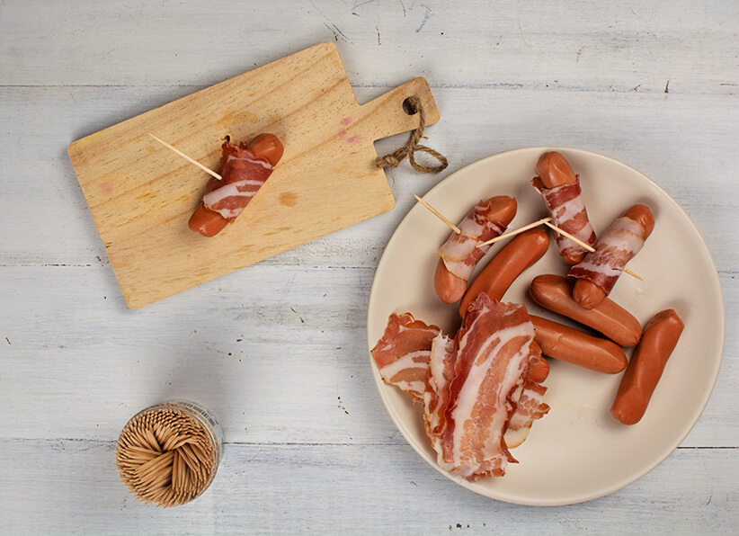 Bacon Wrapped Mini Sausage instructions