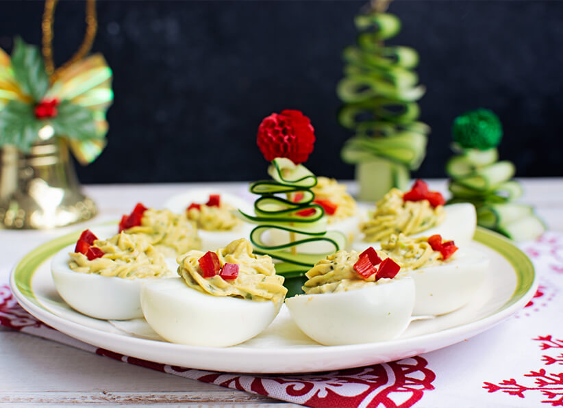 Mayo Green Deviled Eggs