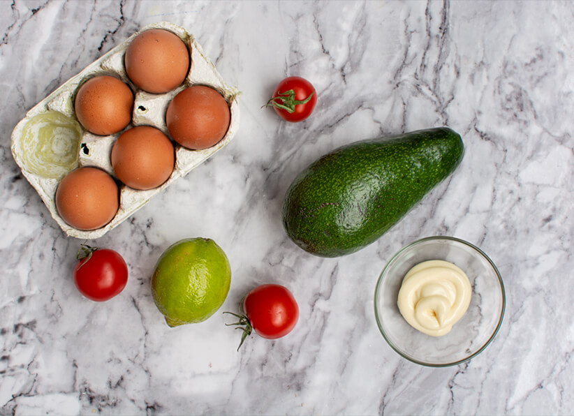 Mayo Green Deviled Eggs ingredients