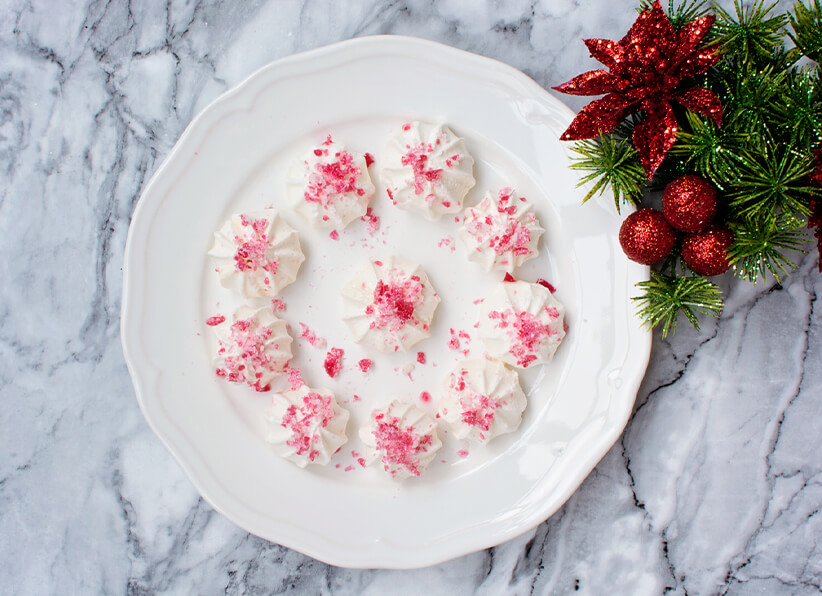 Peppermint Meringues