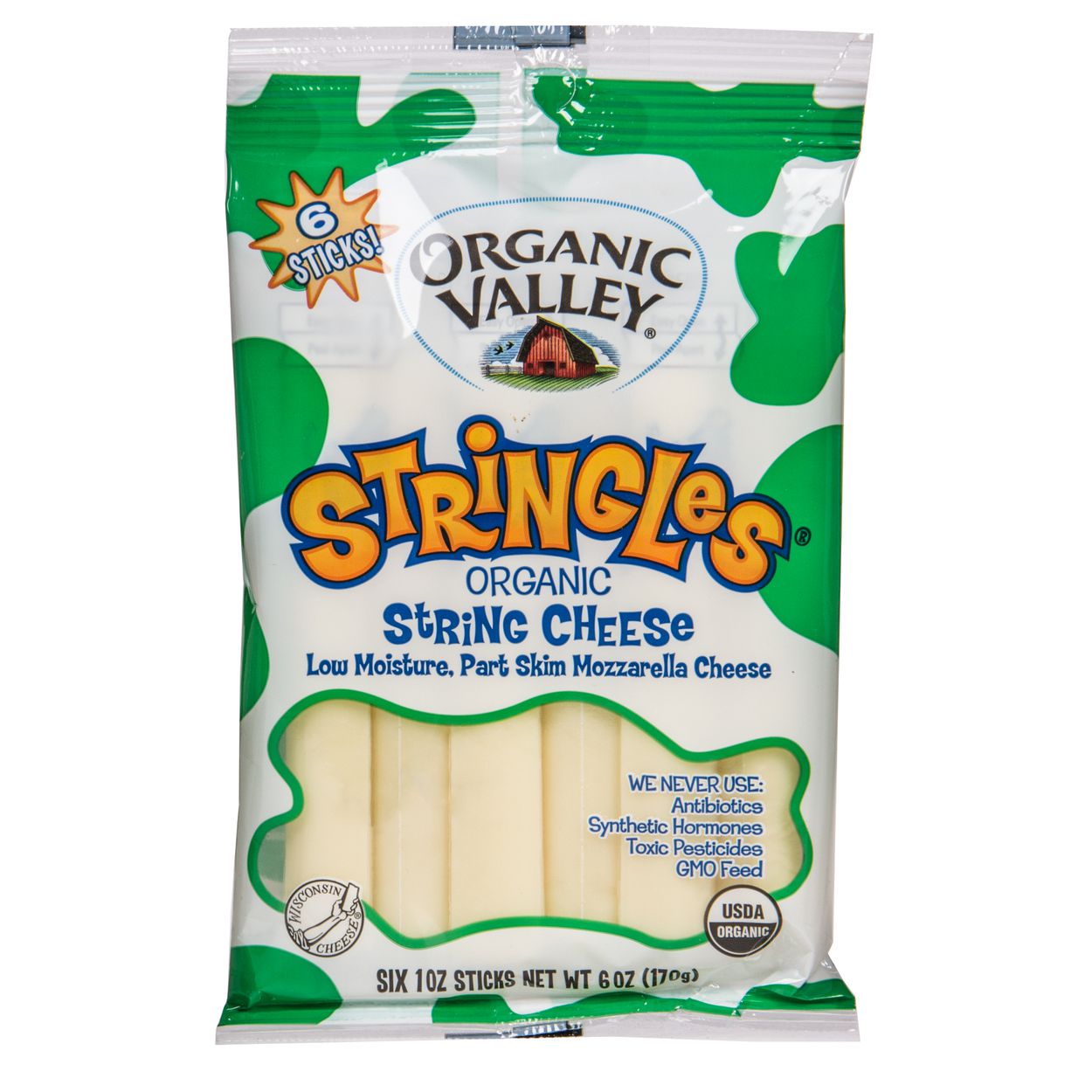 organic valley stringles cheese