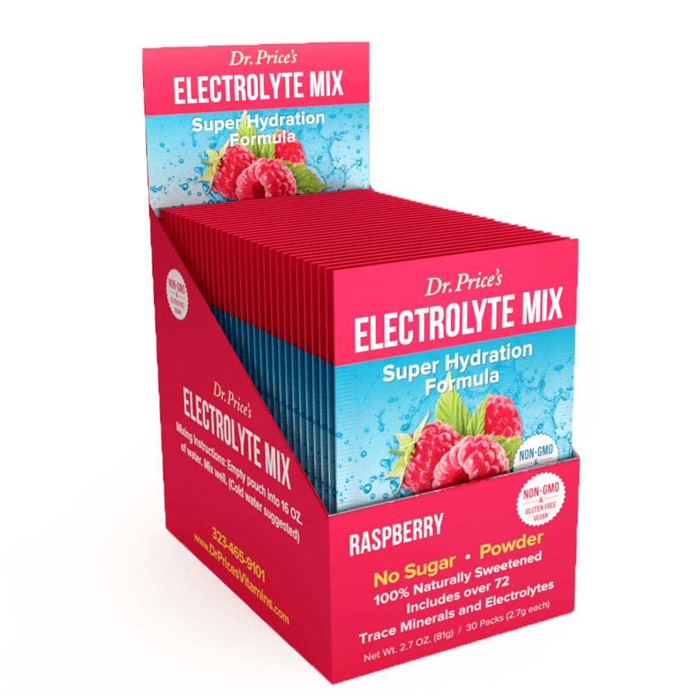 Electrolyte Mix Raspberry Flavor by Dr. Price’s Vitamins