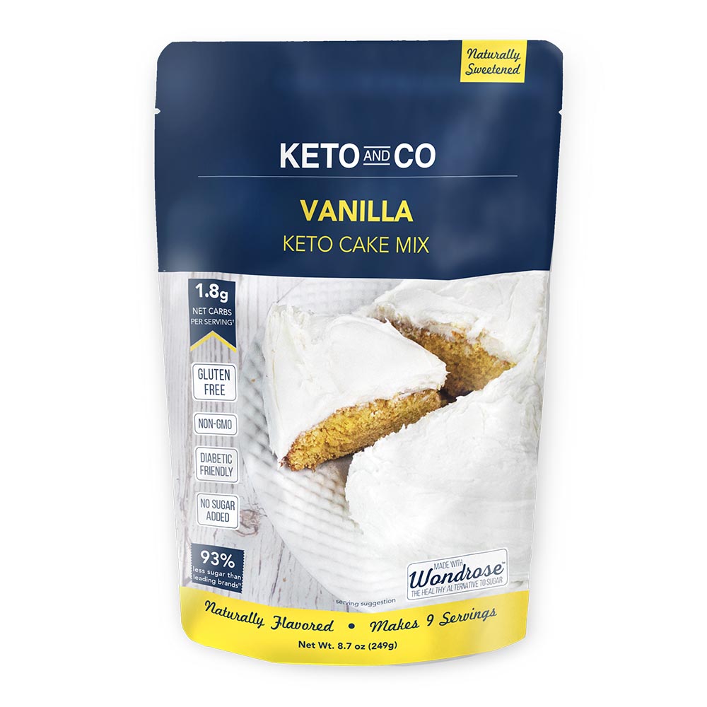 Keto and Co Pancake & Waffle Keto Baking Mix-Gluten Free (One Bag) 